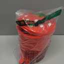 Strawberry Trash Can, 1 Gallon Desk Plastic Cute Trash Can Kawaii Small Srawberry Garbage Can for Bedroom with 5 Rolls Garbage Bag and 20 PCS 3D Cartoon Stickers(Random Style) (Red)