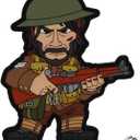 John Hitman #10 WW2 British Soldier PVC Morale Patch