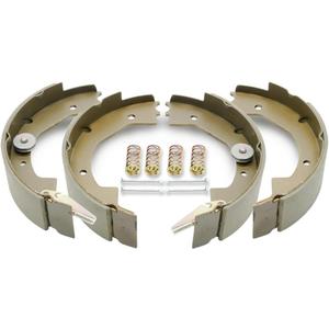 RV Murts 2 Pairs 10" x 2-1/4" Electric Trailer Brake Shoes Self-Adjusting Replacement Kits for 2300-3500Ibs Trailer 4 Holes Brake Assembly (Left & Right), Trailer Axle Hub Accessories, Dexter Type.