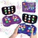 VATOS Fidget Toys Handheld Game: 2Pcs Quick Finger Dance Game for Kids 3-12 Fidgets, Sensory Toy for 3 4 5 6 7 8+ Year Old Girls Boys, Birthday Gifts Light Up Brain & Memory Puzzle Games 990 Levels