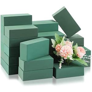 Marsui 30Pcs Floral Foam Blocks Dry and Wet Florist Foam Brick Flower Arrangements Supplies for Fresh and Artificial Flowers Craft Plant Filler Decoration, Green(3.2 x 5.5 x 1.8 Inch)