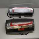 (2 Pack) LED Tail Light Assembly for 2007-2014 Chevy Suburban 1500 2500, 2007-2014 Chevy Tahoe [only Incandescent Models], Taillight Assembly w/o Blind Spot, Black Housing Smoke Lens