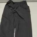 Forever 21 Women's Capri Pants with Fold Over Waist and Bottom Slits (Black, M)