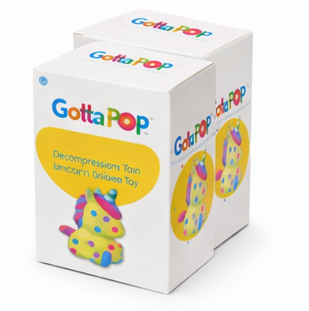 GOTTA POP PAINT YOUR OWN UNICORN SQUISHY  PACK OF 2