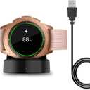 Charger Compatible with Samsung Galaxy Watch 42mm/46mm, Upgraded Charging Cradle Dock for Galaxy SM-R800/R810/R815 Smart Watch Charger (Not Charge for Galaxy 3/4/5/6/7 and Active 1/2), Black