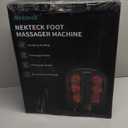 Nekteck Foot Massager with Heat, Shiatsu Heated Electric Kneading Foot Massager Machine for Neuropathy, Plantar Fasciitis, Feet Massage for Pain Relief, Circulation, Christmas Gifts for Man Woman Her (Black)