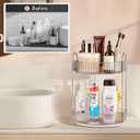 360 Rotating Makeup Organizer, 2 Tier Lazy Susan Bathroom Counter Organizer, Skincare Organizers, Spinning Perfume Organizer & Vanity Organizer Countertop (Classic Grey, 2 Tier)