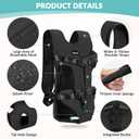Lukovee Dog Backpack Carrier, Legs Out Easy-fit Dog Front Carrier for  Medium Dogs, Adjustable Hands Free Dog Chest Carrier for Hiking Cycling (B, Medium)