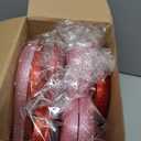 6 Pcs Large Heart Ornaments for Valentines 10'' 3D Glitter Heart Hanging Ornament for Tree Wreath Door Home Window Valentine's Day Wedding Holiday Decor(Red and Pink,Fine Glitter)