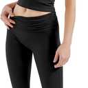 SUUKSESS Women 2 Piece Lounge Sets Going Out Y2K Foldover Pants Matching Pajamas (Black, XL)