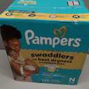 Pampers Swaddlers Diapers, Size 0 (up to 10 lbs), 140 Count, Absorbent, Keeps Baby Dry and Comfortable, Skin Safe Disposable Baby Diaper 