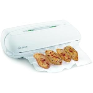 Rival VS105-B Seal A Meal Vacuum Food Sealer with Bonus 3/4-Quart Canister, White