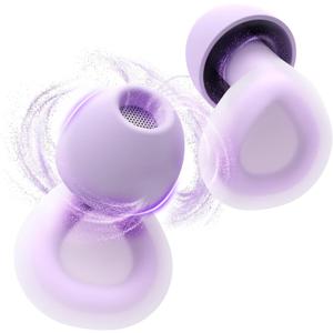 LC-dolida Aura Pro Sleep Earplugs, 38dB Higher Noise Reduction - Ultra-Soft Silicone for Snoring & Noise Blocking, Skin-Safe Custom Fit, Sleek & Reusable for Travel, Office(Purple)