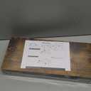 QEEIG Bathroom Floating Shelves for Wall - 15.7" Wall Mounted Shelf Over Toilet Farmhouse Home Decor Display Bookshelf Small 15.7 x 6.7 inch Set of 2, Rustic Brown (008-40BN)