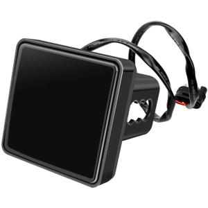 1 PC Trailer Hitch Cover, Universal 15 LED Super Waterproof Bright Smoked Lens Square Tail Light for 2" Receiver, Plug and Play Warning Light, External Accessories for Truck, SUV, RV (Black)