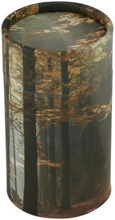 Autumn Woods Scattering Tube - Extra Small, Biodegradable Cremation Urn for Ashes, Extra Small Sized Cremation Urn, 5.25 Inches High