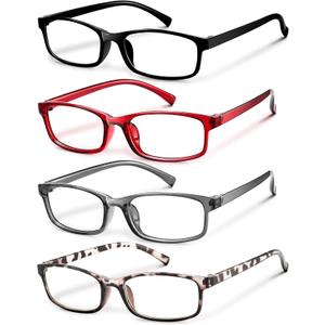 Gaoye +1.75 Multi Pack Reading Glasses - Blue Light Blocking Lenses, TR90 Frames, UV400 - Eyeglasses with Clear Vision