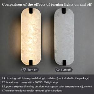 15.75" 2PCS Natural Marble Alabaster Wall Sconce Modern Hardwired Wall Light Fixture Marble Wall Sconce Natural Stone Material Wall Lamp for Stairs Suitable for Indoor InstallationLeaf shape