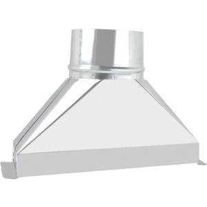 4-Inch Diameter Galvanized Transition for Rectangular to Round Duct,3-1/4-Inch x 10-Inch to 4-Inch, Galvanized Round Transition Connecting HVAC Duct Pipe Fittings