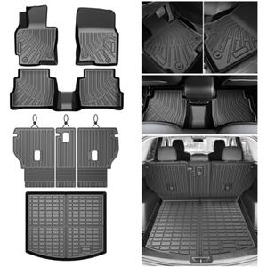 CX5 Floor Mats - Car Mats for Mazda CX5 2013-2016, All Weather Floor Mats and Cargo Liner with Backrest Mat for CX5 Accessories, Heavy Duty Rubber Mats, Car Accessories