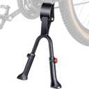 WSDCAM Bike Kickstand, Adjustable Double Legs Bicycle Kick Stands for 24-29 Adult Bikes, Aluminum Alloy Kickstand Non-Slip Center Mount for Mountain, Road, Cargo Bike, Auxiliary Bicycle Repair Tool