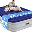 Sebor Air Mattress Queen with Built-in Pump 13", Comfortable Self-Inflating Blow up Mattress with High-Speed Pump, Durable Queen Size Air Mattress with Storage Bag for Guests, Moving, Camping, Travel
