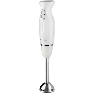 OVENTE Immersion Hand Blender, 300W Corded Electric Handheld Stick Mixer with 2 Mixing Speeds and Stainless Steel Blades for Smoothies, Purees & Baby Food, White HS560W