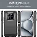 Case for Xiaomi Redmi Note 15 Pro Plus 5G, Slim Thin Phone Cover TPU Soft Back Cases Anti-Scratch Shockproof Protective Cover for Xiaomi Redmi Note 15 Pro+ 5G Black