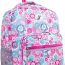 J World New York Sunrise Rolling Backpack, Blue Raspberry, One Size, 18"