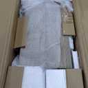 Plank+Beam 40" Modern Rectangular Coffee Table with Shelf, Solid Wood Center Table with Storage, 2 Tier Tea Table for Living Room, Seashell Wirebrush