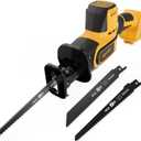 Brushless Reciprocating Saw Compatible with DeWalt 20V MAX Battery(Tool Only), 3,000 SPM One-Handed Cordless Sawzall, 1" Stroke Length, Pivoting Shoe, LED Light, Variable Speed for Wood/Meatl/PVC