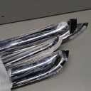 Chrome Side Window Visors Wind Vent Deflector for 07-13 Chevy Silverado/GMC Sierra 1500/Avalanche,07-14 2500HD&3500HD Crew Cab/Yukon XL/Suburban,4pcs Outside Mount Tape-On Rain Guards 94515Y