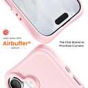 ORNARTO for iPhone 17 Case 6.3", 20FT Military-Grade Drop Protection, Compatible with MagSafe, Slim Matte Clear Anti-Fingerprint Shockproof Protective Cover, Chalk Pink