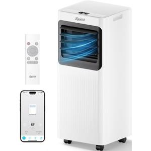 16000 BTU Portable Air Conditioners, 5 in 1 Smart AC Unit for Large Rooms Up to 750 Sq.Ft, WiFi App & Remote Control, Fast Cooling, Dehumidifier, Fan, Sleep Mode, 24H Timer with Window Kit