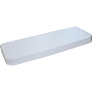 Replacement Toilet Tank Lid - Universal Fit - White Plastic - Inside Dimensions: 19-1/4" x 7-1/2" - Made in USA