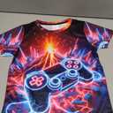 Boys Girls 3D Graphic Tees Unisex Short Sleeve T Shirt Novelty Neon Shirts for Boys, 130