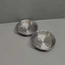Stainless Steel Cat Bowls,Whisker Friendly Shallow Cat Dishes for Food and Water,Non-Slip Silicone Bottom,Heavy Duty,Replacement Kitten Metal Plate for Elevated Stands,2 Pack