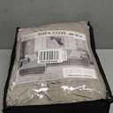 ZNSAYOTX Sectional Couch Covers, Stretch Jacquard Slipcovers with Elastic Bottom for L-Shape Sectional Sofa, 2 Pcs Pet Friendly Modular Sofa Protector (3 Seat Couch + 3 Seat Chaise, Khaki)