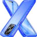 SPORTLINK iPhone 13 Pro Max Waterproof Case - Full Body Heavy Duty Protection with Screen Protector, Shockproof, 6.7" - Blue
