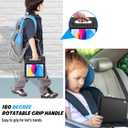 ProCase Kids Case for iPad A16 11th Generation 2025/iPad 10th Generation 2022 with Pencil Holder, iPad 11/10 Case Shockproof Lightweight Cover with Stand Convertible Handle for Children -Black