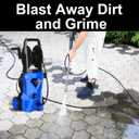 4500PSI Electric Pressure Washer 2.8GPM Power Washer 1600W High Pressure Cleaner Machine with 4 Nozzles Foam Cannon Powerwasher for Home Use