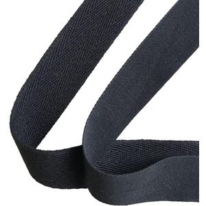 Over Kleshas Soft and Fine Cotton Twill Tape (Black, 3/4")