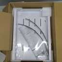 2 Pack Pull Out Cabinet Organizer, 21.8" Deep Slide Out Drawer for Cabinets Adhesive Pull Out Drawers Heavy Duty Pull Out Shelves for Kitchen, Cupboard, Pantry, Bathroom-White