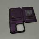 iPhone 15 Pro Max Wallet Case with Card Holder, RFID Blocking Credit Slots Kickstand Shockproof Phone Cover Fit for iPhone 15 Pro Max 6.7" Purple