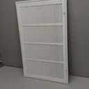 Fits 24x14 Duct Opening | Filter Included Steel Return Air Filter Grille by Handua [Removable Door] | Vent Cover Filter Grill | White | Outer Dimensions: 26 5/8"W X 16 5/8"H