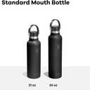 Hydro Flask Water Bottle - Insulated Stainless Steel - Non Spill, Leakproof in 24 Oz Shale Gray