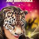 NewL Halloween 3D Animal Half Face Mask Masquerade Party Cosplay Costume for Women and Men