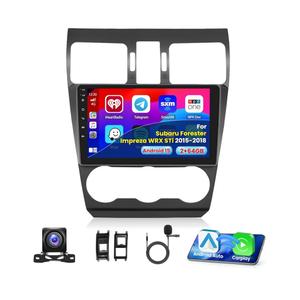 2+64G Stereo for Subaru Forester Impreza WRX STi 2015 2016 2017 2018 CarPlay Car Stereo Android 15 9 Inch Touchscreen Compatible with Android Auto Backup Camera GPS FM RDS EQ 28UI