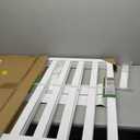 ZJSF Foldable Freestanding Indoor Dog Gate for House Wood White Long Pet Gates Dog Fence for Stairs Puppy Gates for Hallways,Pet Fence, Puppy Gate,Support Feet Included 24 "Height-2 Panels