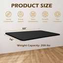 Laundry Folding Table, 32'' x 16'' Wooden Wall Mount Desk, Laundry Table for Folding Clothes, Black Color, 32'' Length